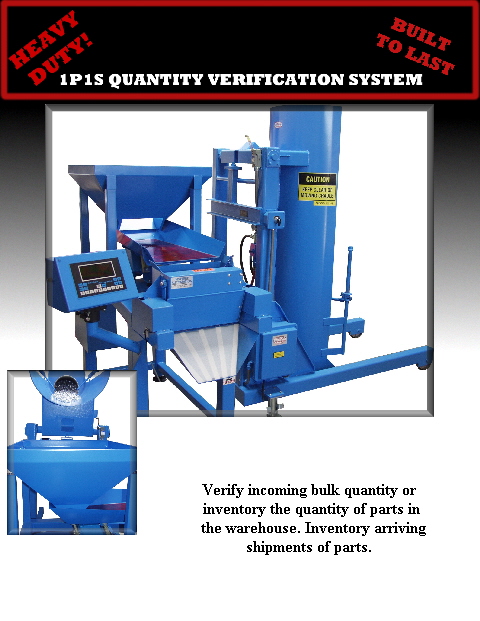 Verify incoming bulk quantity or
  inventory the quantity of parts in 
   the warehouse. Inventory arriving 
shipments of parts.